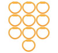 10 pièces de bagues pour nez de taureau en nylon pour bovins, bague pour le nez de bétail agricole légère et durable avec élasticité, facile à installer avec des pinces pour nez de