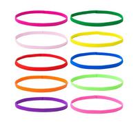 10 pièces de Bandeaux colorés, Bandeaux antidérapants, Bandeaux sans Couture, Bandeaux de Sport et de Course, Bandeaux Fins élastiques, adaptés au Sport et au Fitness