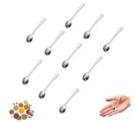 10 Pièces de Bouilloire à Café Mini en Acier Inoxydable - Bouilloire Compacte et Portable pour Épices, Sel, Miel, Thé ou Café (7,5 cm, Argent)