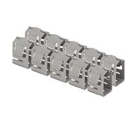 10 pièces de colliers de fixation en acier à ressort pour panneaux solaires, support de rail solaire avec revêtement en zinc et aluminium, outil - installation rapide et sans outil