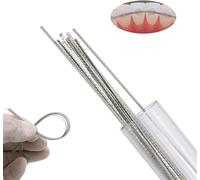 10 pièces de contentions linguales dentaires, Fils de Contention, Tailles de 0,010 à 0,028/0,032 Pouce, Fil de Contention orthodontique pour la stabilisation des Dents et Usage Dentaire