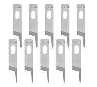 10 pièces de couteaux supérieurs en acier de rechange pour machine à coudre industrielle, kit de lames pour surjeteuse Overlock 201121A, couteau en acier de précision durable -