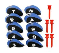 10 Pièces de Couvre-Têtes de Club, 5 Clous en Caoutchouc de Golf, Housse de Transport pour Club de Golf