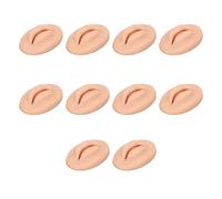10 Pièces de Lèvres en Silicone pour Pratique du Tatouage, Fausses Lèvres élastiques Douces avec Forme de Dents pour le Tatouage des Lèvres, L'entraînement à la Broderie et la