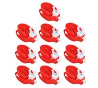 10 pièces de mangeoires automatiques pour Poulets, Distributeur d’Eau pour volailles à Remplissage Automatique avec Filet, adapté aux Poussins, Canards, oies, dindes et Lapins,