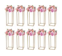 10 pièces de mariage Présentoir de fleurs 60cm rectangulaire en métal Accessoires décoratifs pour la décoration de mariage Présentoir de fleurs