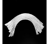 10 pièces de mèches de rechange en fibre de verre blanches de 19 cm / 7,5 pouces de long, mèches de bougie de 3 mm pour la fabrication de lampes à huile et de bougies artisanales