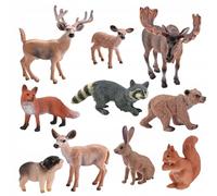 10 Pièces De Modèles D'animaux Miniatures D'animaux De Zoo