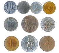 10 PIÈCES DE Monnaie AUTRICHIENNE 1 Groschen - 1 Shilling Autriche PIÈCES 1946-2001. Choix Parfait pour Votre Tirelire, Porte-Monnaie ET Album pour LA Monnaie