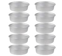 10 pièces de moules à gâteaux fromage de forme ovale moules à gâteaux antiadhésifs en aluminium boîtes à gâteaux fromage moules cuissons plateau ustensiles de cuisson facile à utiliser gâteau