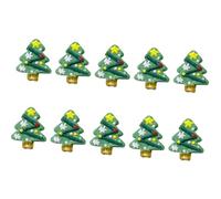 10 pièces de perles en forme d ' arbre de noël, Green star