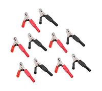 10 pièces de pinces de batterie robustes 40 A, pinces de test électriques isolées, pince de test de sécurité avec mâchoire de 20 mm pour chargeur de batterie de voiture, camion et