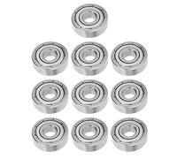 10 pièces de roulements à billes en acier inoxydable S607Z, 7 x 19 x 6 mm, roulements de rechange pour patins à roulettes avec double blindage, adaptés aux skateboards, longboards,