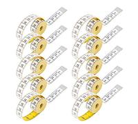 10 pièces de ruban adhésif, règle en PU souple, 150cm/60 pouces, double échelle, fond contrasté pour Re, avec plaque métallique est