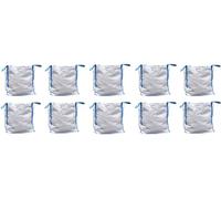 10 pièces de Sac Big Bag à agrégats 90 x 90 x 90 cm avec 4 poignées, B teurobrecher, 5 t, capacité de charge 1000 kg - BigBag - sans contenu
