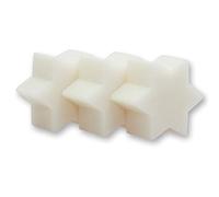 10 pièces de savon étoiles Mini SNOW FREE - Savon de Noël - Savon au lait de brebis Florex - Savon