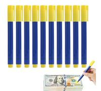 10 Pièces De Stylos De Test De Billets, Adaptés à La DéTection Des Contrefaçons En Euros, Dollars Et Livres, Permettant Un Contrôle Rapide Des Billets, Convenant à Un Usage Professionnel Et Personnel