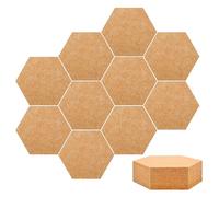 10 pièces de tableau en liège, plaque de liège hexagonale, mur de liège autocollant, mur de liège DIY, tableau en liège pour mémo, plaques de liège pour tableau de notes, images, photos, notes