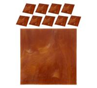 10 Pièces de Verre Mosaïque Marron pour Projets DIY et Églises | Verre, Transmission Lumineuse Élevée, Usage Polyvalent, Détails Soignés, Conserve Sa Beauté, Fournitures pour Vitraux