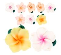 10 Pièces Décoration Artisanale Fleur en Pâte Polymère