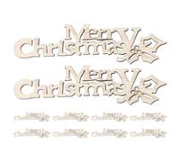 10 Pièces Décoration de Noël en Bois Inachevée, Lettre | Bois, Projets de Noël Diy, Décoration de Bureau, Charme Unique, Peinture Vive, Résistance à Déformation