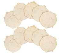 10 Pièces Découpes en Bois Insecte pour Bricolage, Décoration | Bois Beige, Surfaces Lisses et Bords Brûlés, Design Suspendable pour Crèches et Maison