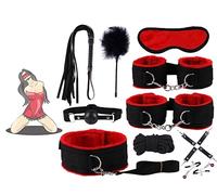 10 Pièces D'ensemble D'utilisation En Intérieur Pour Le Yoga En Couple En Nylon, Apporteront Plus De Plaisir à La Vie 【rouge】