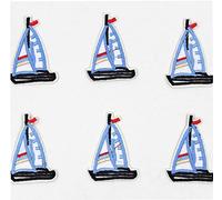 10 pièces dessin animé voilier patchs brodés thermocollants appliqués enfants vêtements sacs chaussures autocollants patchworkDurabilité