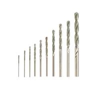 10 pièces diamètre 0.8mm-4.0mm diamant enduit foret Micro HSS hélicoïdal for carrelage pierre marbre brique trou forage