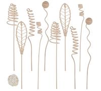 10 Pièces Diffuseur de Parfum d'ambiance Reed, 7 Formes Aroma Reed Diffuser Sticks, Bâtonnets Diffuseurs en Rotin, Remplacement du diffuseur de Parfum pour la Maison, Le Bureau, l'Hôtel