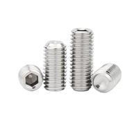 10 pièces DIN916 vis à douille hexagonale en acier inoxydable M1.6, M2, .5, M3, M4, M5, M6, M8, M10, M12, M14(12mmx10pcs,M3)