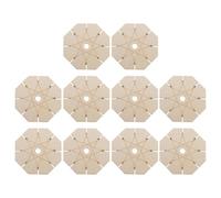 10 Pièces Disque de Tressage de Bracelet en Bois Beige | Planche de Tissage Portable, Aide à Développer la Dextérité, Usage Maison et Atelier Créatif, Look