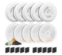 10 Pièces Distributeur d’Eau filtrante pour Chat et Chien, Feriva Filtres de Remplacement pour Everweet Solo SE/Solo 2/3 Pro/3/2s Fontaine Eau Chat, Système de filtration multiple