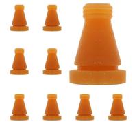 10 Pièces Doigt de Plumeau à Poulet en Caoutchouc Réutilisable pour | Dindes et Oies, Usage en Petite Ferme, Entretien Simple, Coût de Remplacement Réduit, Orange