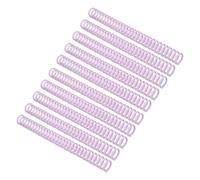 10 Pièces Dos de Reliure en Plastique, 19Mm / 0,75In de Diamètre Peignes de Reliure en Papier A4 150 Pages 30 Trous Bobines de Reliure en Spirale pour la Fabrication de Fichiers (Purple)