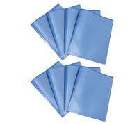 10 Pièces Dossier Bleu A4 à Deux Poches, Face Avant Transparente, PP | École et Maison, Rangement Rapide des Devoirs, Maintien à Plat, Organisation par Catégories