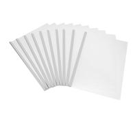 10 Pièces Dossier de Rapport A4 Transparent Blanc en Plastique
