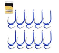 10 Pieces Double Fishing Hooks | Anti-Escape Open Shank Fishing Tackle
