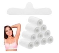 10 Pièces Doublure de Soutien-Gorge pour Transpiration Pad sous Les Seins de Coton à 3 Couches 18 x 3 Pouces Anti Transpiration pour Soutien-Gorge Coussinets Anti-Sueur Réutilisables pour Femmes