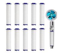 10 Pièces Douchtte Filtre Remplaçable, Filtres En Coton PP, Filtre Pour Pomme De Douche, Cartouche Sédiment Filtrée, Chlore Et Le Fluorure Et La Filtration Des Particules Pour La Plupart Des Douches