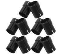 10 Pièces Douille Courte de Support Micro 15mm en Plastique Noir | Manchon Fendu D’assemblage, pour Pieds Audio et Trépieds, Réduit les Jeux Bruit