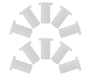 10 Pièces Douille de Charnière de Congélateur, Plastique Blanc | Entretoise de Palier, Support Inférieur à Emboîter sur Axe de Porte, Usage la Cuisine et Chambre Froide