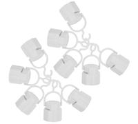 10 Pièces Douille de Secours B22 vers E27, Plastique Blanc | Ampoules LED B22, Montage Rapide, Usage Camping et Hôtel, Compatible Guirlandes et Cordons