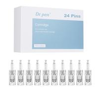 10 Pièces Dr. pen Ultima A10 Cartouches d'Aiguilles de Rechange 24 Pins - 100% Original Dr. pen Ultima A10 Aiguilles - Pour Dr. pen Ultima A10 Stylo de Microneedling Électrique (24Pins, 10PCS)
