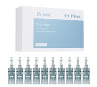 10 Pièces Dr. pen Ultima M8 Cartouches d'Aiguilles de Rechange 11 Pins - 100% Original Dr. pen Ultima M8 Aiguilles - Pour Dr. pen Ultima M8 Stylo de Microneedling Électrique (11Pins, 10PCS)