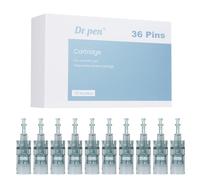 10 Pièces Dr. pen Ultima M8 Cartouches d'Aiguilles de Rechange 36 Pins - 100% Original Dr. pen Ultima M8 Aiguilles - Pour Dr. pen Ultima M8 Stylo de Microneedling Électrique (36Pins, 10PCS)