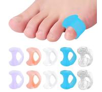 10 Pièces Ecarteur Orteil,Correcteurs D’Orteils Silicone,Séparateurs D'orteils En Gel,Séparateur Petit Orteil,Séparateurs D’Orteils,Pour Chevauchement Des Orteils, Blister, Pression, Douleur