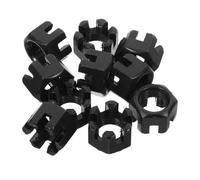 10 Pièces Écrou à Fente Hexagonal Gb58 M14x1.5 | Filetage Fin, Verrouillage Visuel Desserrage, pour Entretien Transmission, Axes Rotatifs
