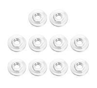 10 Pièces Écrou à Serrage Rapide, Acier Argenté Fileté | Changement Rapide de Disque, Fixation Fiable, Pièce de Rechange Atelier, pour Meuleuses D'angle et Disques