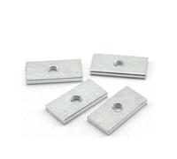 10 pièces écrou carré écrous rectangulaires Mince Curseur Bloc écrous en Acier au Carbone zingué profilé en Aluminium Accessoire M3 M4 M5 M6 M8 (Color : 10pcs, Size : M4x20x10x3.5)